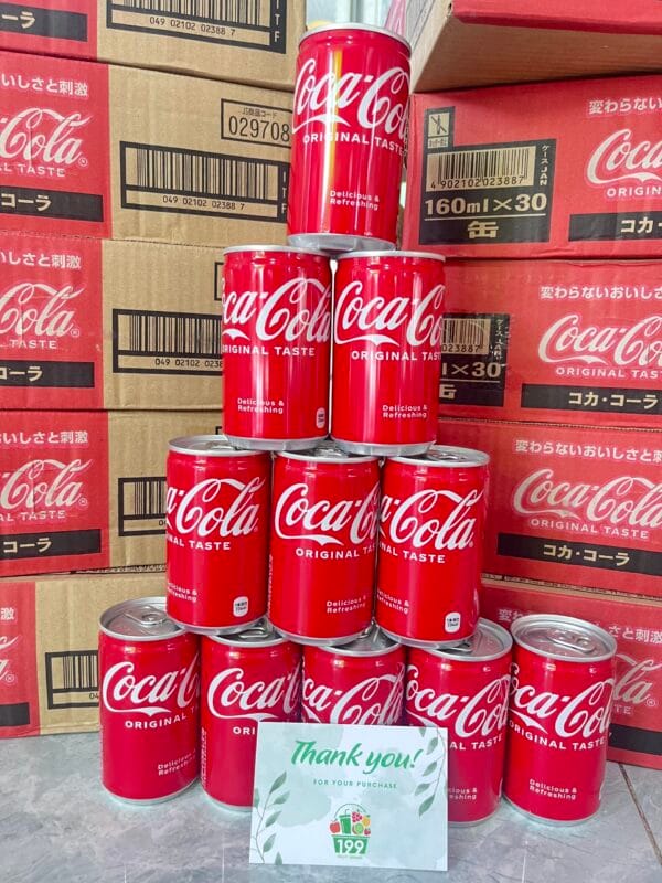 Coca Cola Nhật nhí nhập khẩu trực tiếp 160ml/lon - Thùng 30 lon